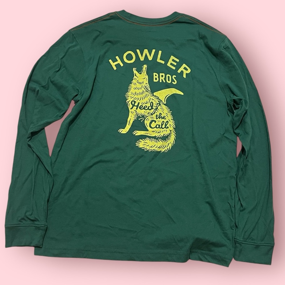 Howler Brothers Men’s L/S Tee (Green) - Picture 5 of 6